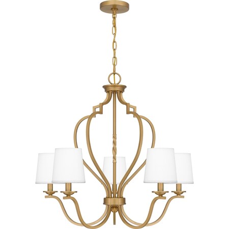 Quoizel Wilkins Chandelier 5 Lights Brushed Weathered Br WIL5027BWS